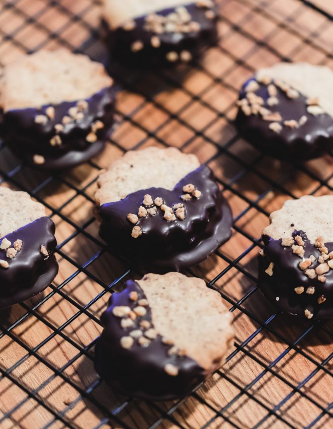 Weihnachtsbäckerei: Nougat-Schoko-Plätzchen