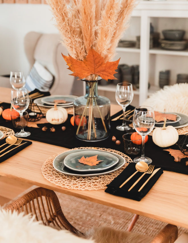Herbstliche Tischdeko – Halloween – Thanksgiving mit FORK YOU